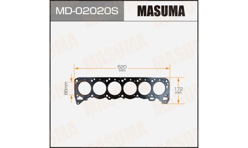 Прокладка ГБЦ Masuma, для двигателей RD28T, арт. MD-02020 S