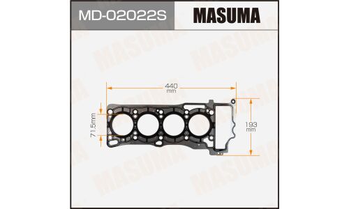 Прокладка ГБЦ Masuma, для двигателей QG13DE, арт. MD-02022 S