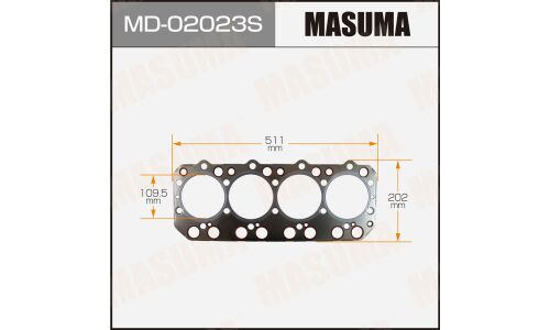Прокладка головки блока цилиндров Masuma FD35T (1/10)