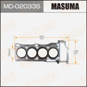 Прокладка головки блока цилиндров Masuma QG15DE (1/10)