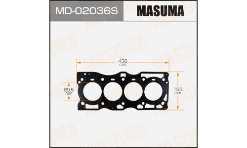 Прокладка ГБЦ Masuma, для двигателей QR20DE / QR25DE, арт. MD-02036S