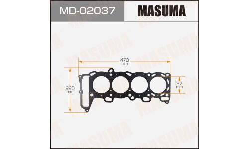 Прокладка головки блока цилиндров Masuma SR20DE (1/10)
