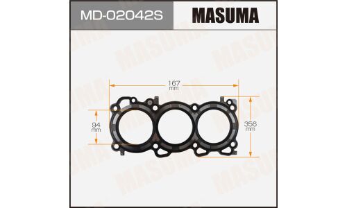 Прокладка головки блока цилиндров Masuma VQ30DE rear (1/10) Толщина 1,6 мм