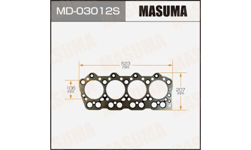 Прокладка головки блока цилиндров Masuma 4D32 (1/10)