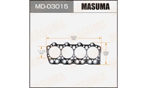 Прокладка ГБЦ Masuma, для двигателей 4D35, арт. MD-03015