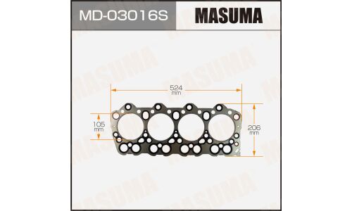 Прокладка головки блока цилиндров Masuma 4D36 (1/10)