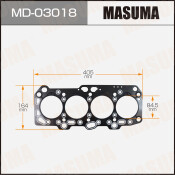 Прокладка головки блока цилиндров Masuma 4D68 (1/10)