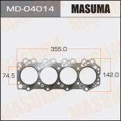 Прокладка ГБЦ Masuma, для двигателей HA, арт. MD-04014