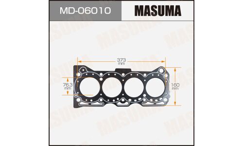 Прокладка ГБЦ Masuma, для двигателей G16A, арт. MD-06010