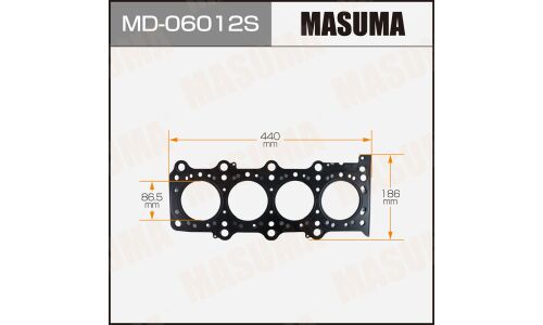 Прокладка ГБЦ Masuma, для двигателей J20A, арт. MD-06012S