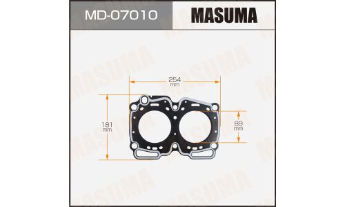 Прокладка головки блока цилиндров Masuma EJ18E (1/10)