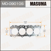 Прокладка головки блока цилиндров Masuma 4BE1 (1/10)