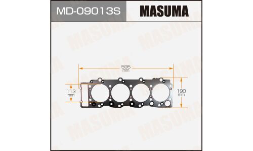 Прокладка головки блока цилиндров Masuma 4HF1 (1/10)