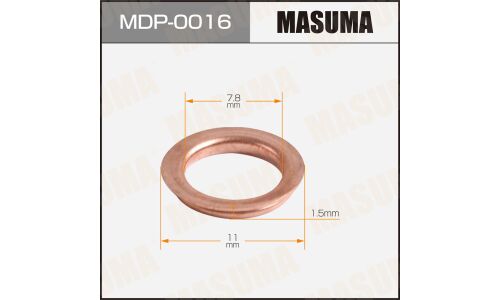 Шайбы для форсунок Masuma MD070718, 7,8х11х15  4D68, 4D65, 4D56