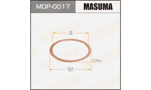 Шайбы для форсунок Masuma (медн.) 0636-13-651 18х20,5х0,3  FE, R2, KF, RF, HA, SL