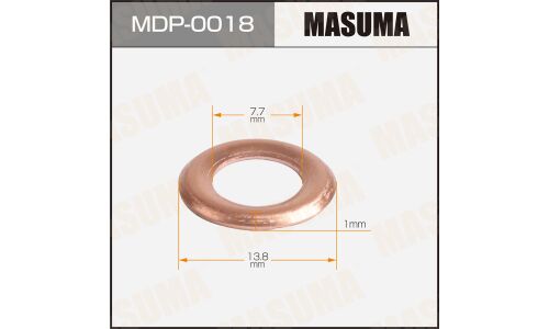 Шайбы для форсунок Masuma (медн.) 16627-V0702,  7,7х13,8х1  TD#,CD#,FD#