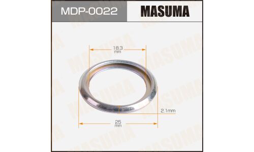 Шайба (прокладка) для болта маслосливного MASUMA, SUBARU 18.3x25x2.1