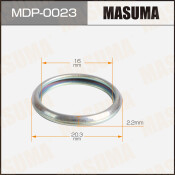 Шайба (прокладка) для болта маслосливного MASUMA, SUBARU 16x20.3x2.2