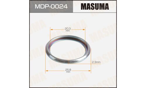 Шайба (прокладка) для болта маслосливного MASUMA, SUBARU 20.3x25.8x2.3