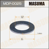 Шайба (прокладка) для болта маслосливного MASUMA, TOYOTA 12.2x21x1.4