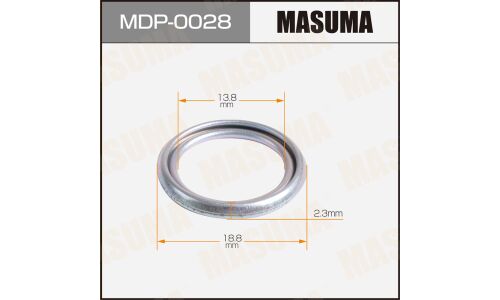 Шайба (прокладка) для болта маслосливного MASUMA, MITSUBISHI 13.8x18.8x2.3