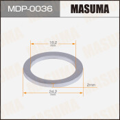 Шайба под болт маслосливной поддона АКПП MASUMA, TOYOTA 18.2x24.2x2