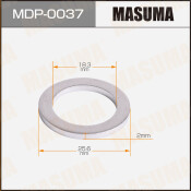 Шайба (прокладка) для болта маслосливного АКПП MASUMA, HONDA 18.3x25.6x2