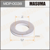 Шайба (прокладка) для болта маслосливного MASUMA, TOYOTA 20.9x12x2.5 [уп.50]