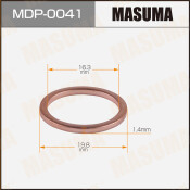 Шайба (прокладка) для болта маслосливного MASUMA, CHERY 19.8x16.3x1.4 [уп.50]