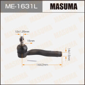Наконечник рулевой тяги Masuma, левый, арт. ME-1631L