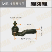 Наконечник рулевой тяги Masuma, правый, арт. ME-1651R