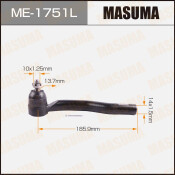 Наконечник рулевой тяги Masuma, левый, арт. ME-1751L