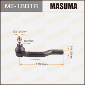 Наконечник рулевой тяги Masuma, правый, арт. ME-1801R