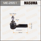 Наконечник рулевой тяги Masuma, арт. ME-2651