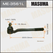 Наконечник рулевой тяги Masuma, левый, арт. ME-3561L