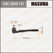 Наконечник рулевой тяги Masuma, правый, арт. ME-3561R