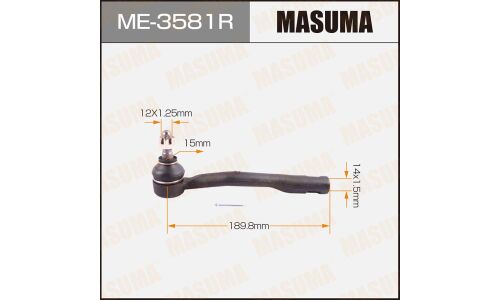 Наконечник рулевой тяги Masuma, правый, арт. ME-3581R