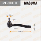 Наконечник рулевой тяги Masuma, левый, арт. ME-3601L