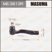Наконечник рулевой тяги Masuma, правый, арт. ME-3813R