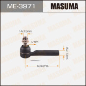 Наконечник рулевой тяги Masuma, арт. ME-3971