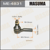 Наконечник рулевой тяги Masuma, арт. ME-4831