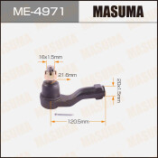Наконечник рулевой тяги Masuma, арт. ME-4971