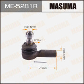 Наконечник рулевой тяги Masuma, правый, арт. ME-5281R