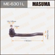Наконечник рулевой тяги Masuma, левый, арт. ME-6301L