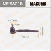 Наконечник рулевой тяги Masuma, правый, арт. ME-6301R