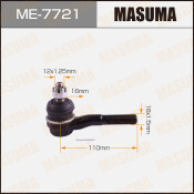 Наконечник рулевой тяги Masuma, арт. ME-7721
