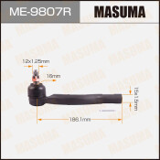 Наконечник рулевой тяги Masuma, правый, арт. ME-9807R