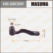 Наконечник рулевой тяги Masuma, правый, арт. ME-9808R