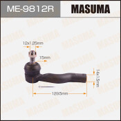 Наконечник рулевой тяги Masuma, правый, арт. ME-9812R