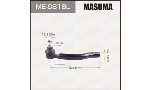 Наконечник рулевой тяги Masuma, левый, арт. ME-9818L